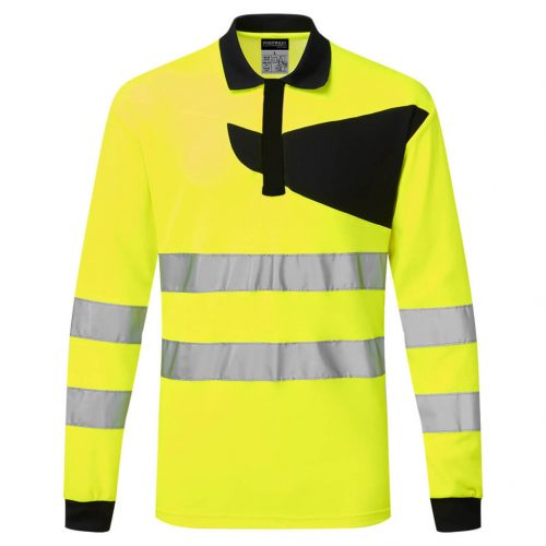 Portwest PW2 Hi-Vis Polo Shirt L/S