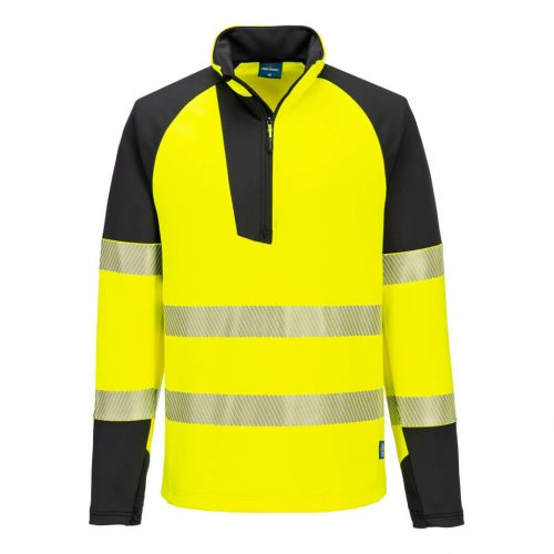 Portwest PW3 Hi-Vis 1/4 cipzáras pulóver